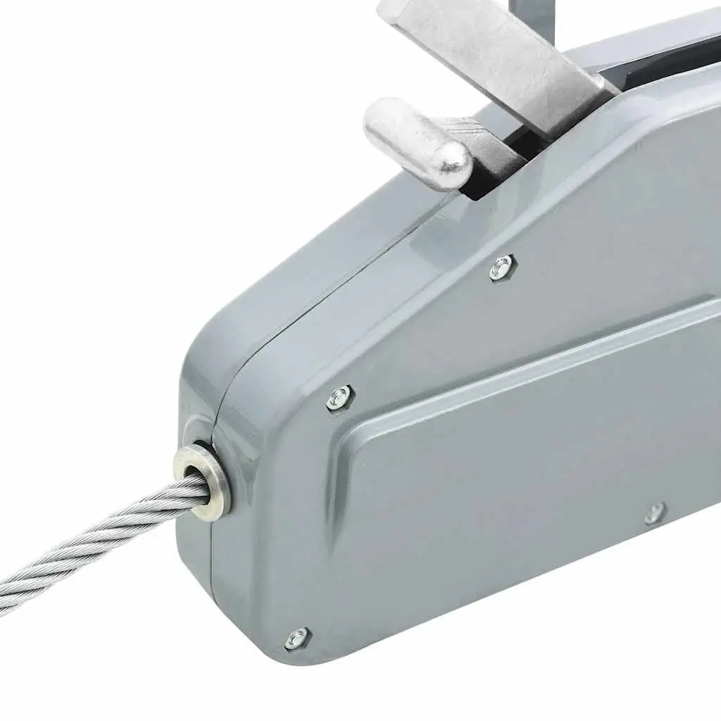 Wire Rope Hoist Winch Manual Pulling Traction Tool 20 m Steel Rope 1600 kg Aluminium Housing