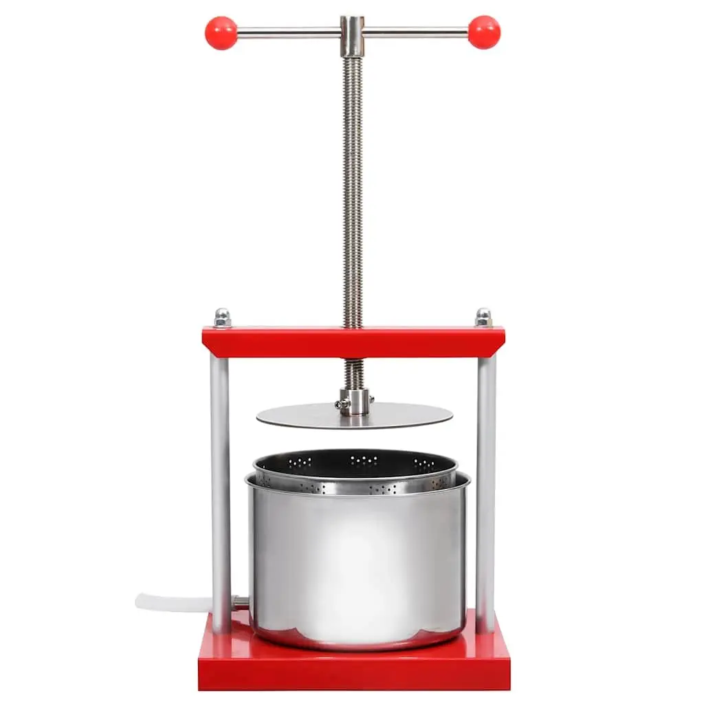 Fruit Press Manual Juicer 6L Black Stainless Steel for Pressing Fruits Vegetables Herbs