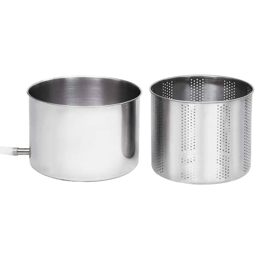 Fruit Press Manual Juicer 6L Black Stainless Steel for Pressing Fruits Vegetables Herbs