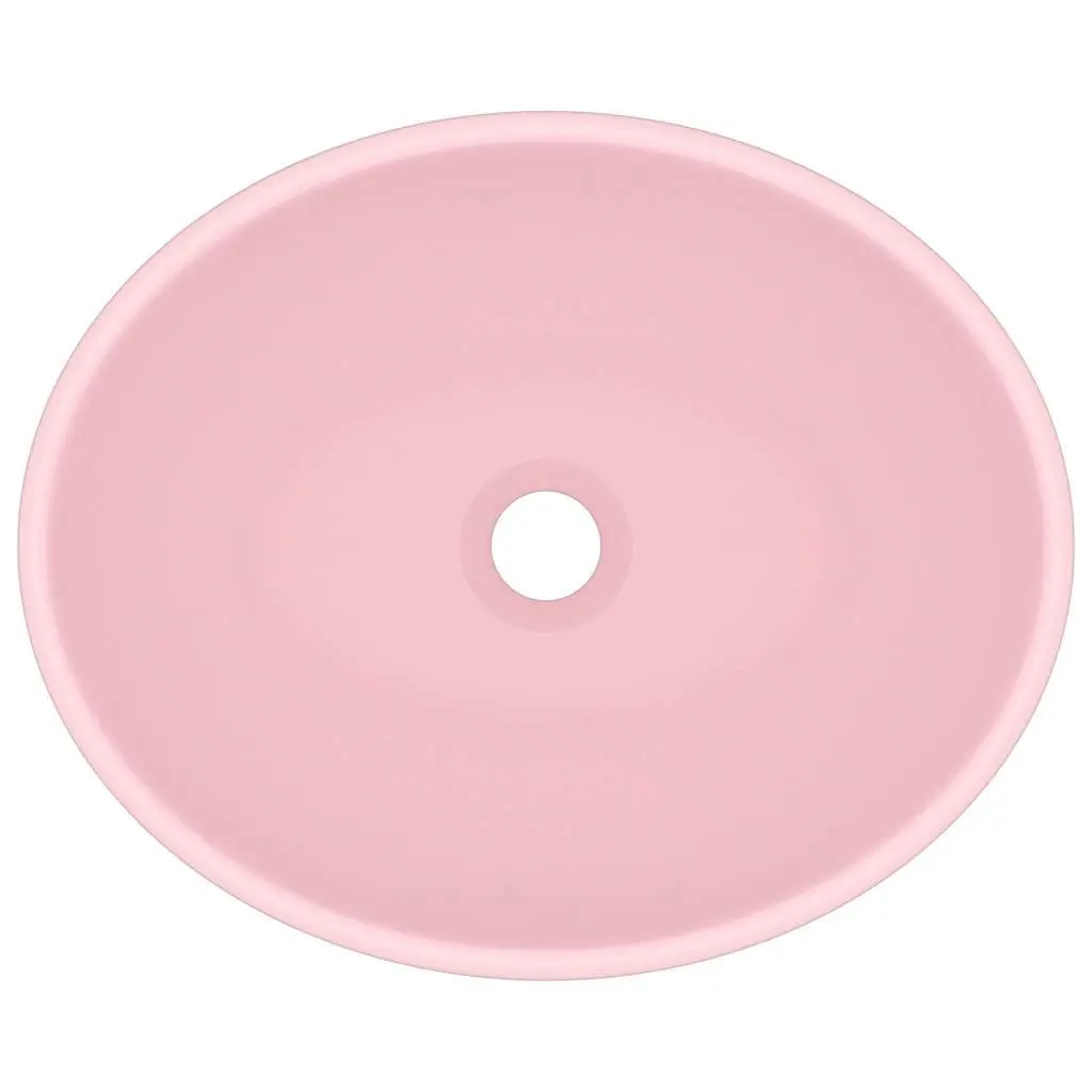 Pink Oval Bathroom Basin