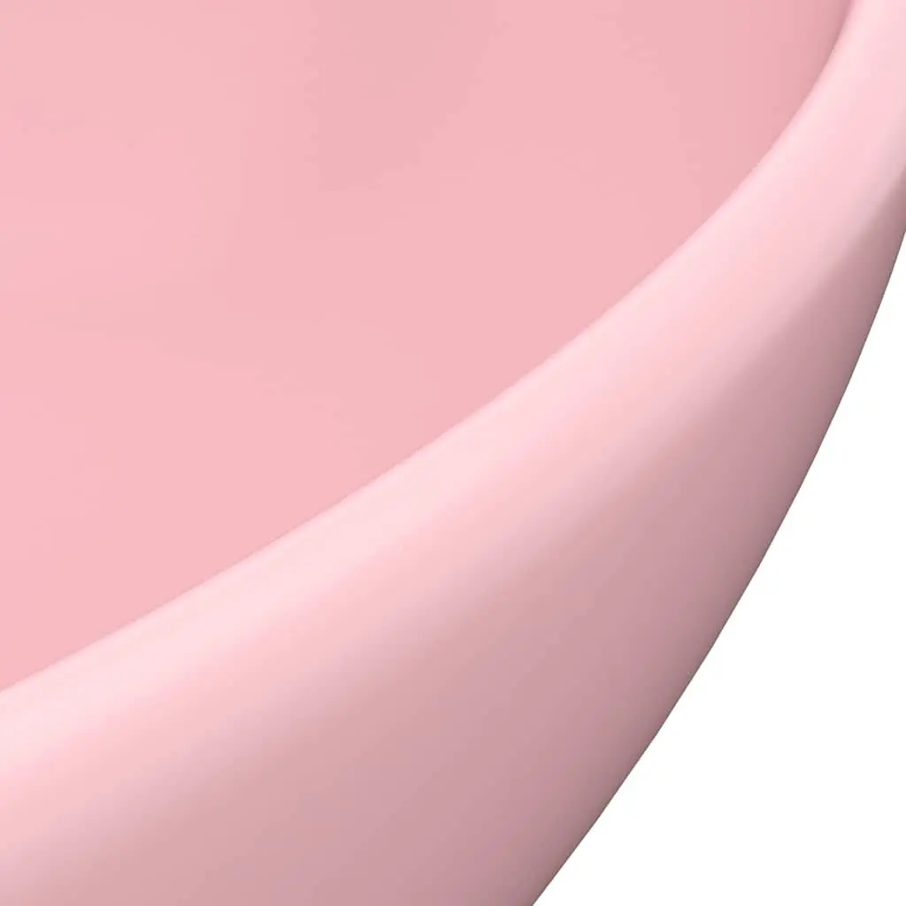 Pink Oval Bathroom Basin