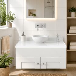 Practical Round Ceramic Sink for Your Space