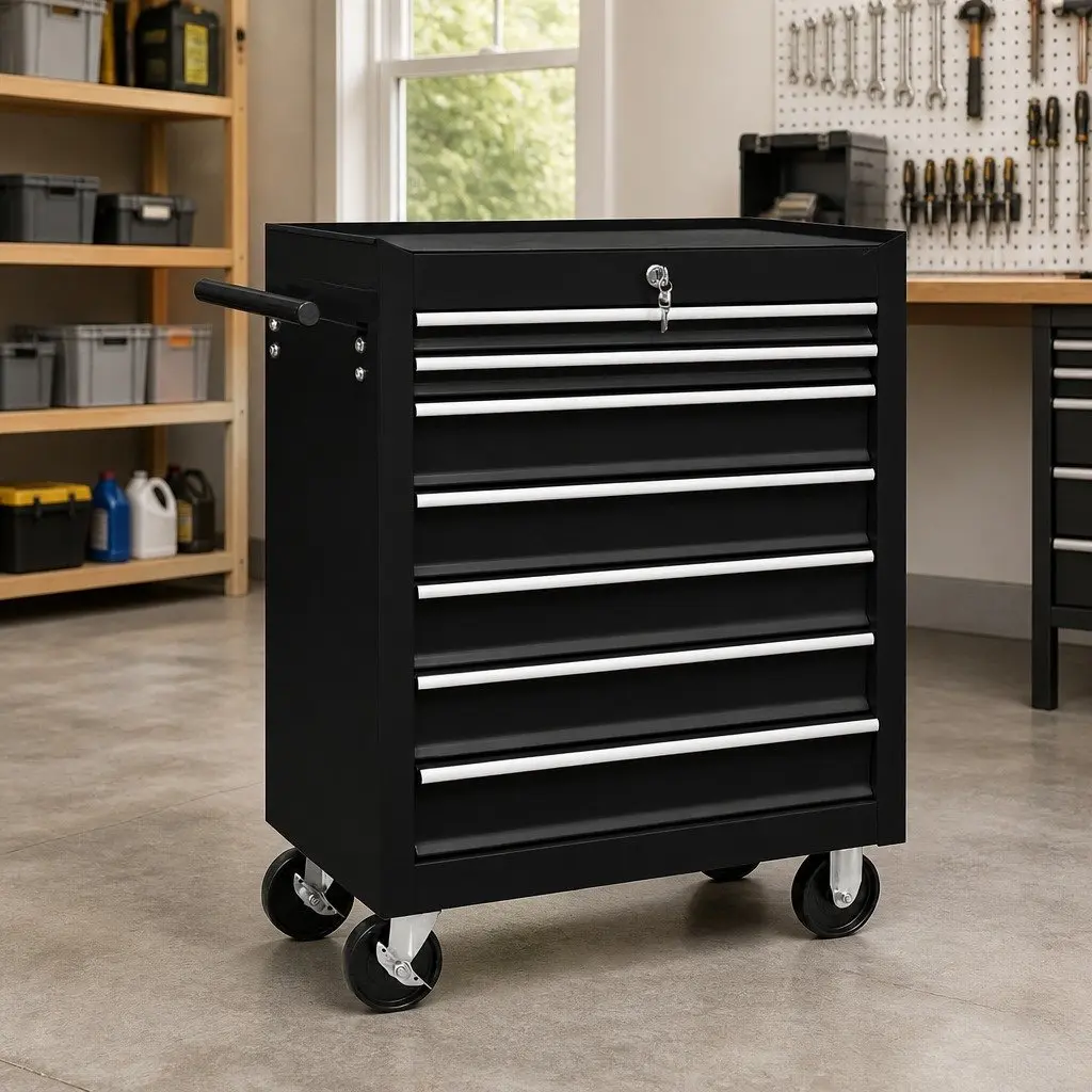 7 Drawer Tool Trolley for Organizing Tools