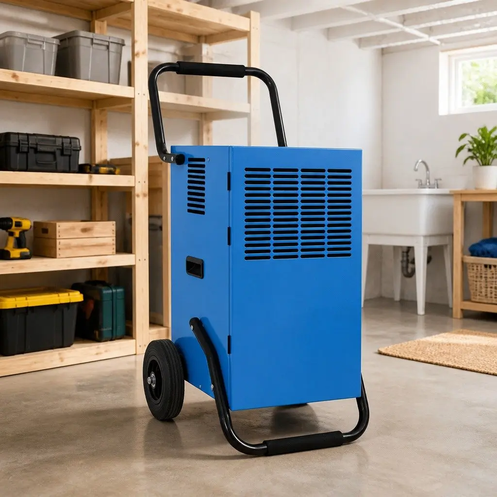 Dehumidifier Portable 50L Moisture Control Air Blue 650W 24h Capacity
