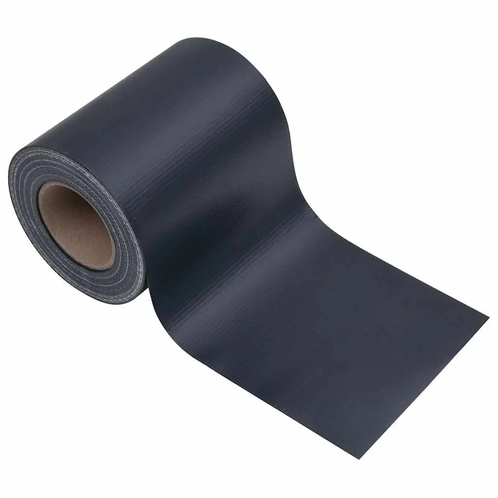 Garden Privacy Screen PVC 35x0.19 m Matte Dark Grey Windbreak