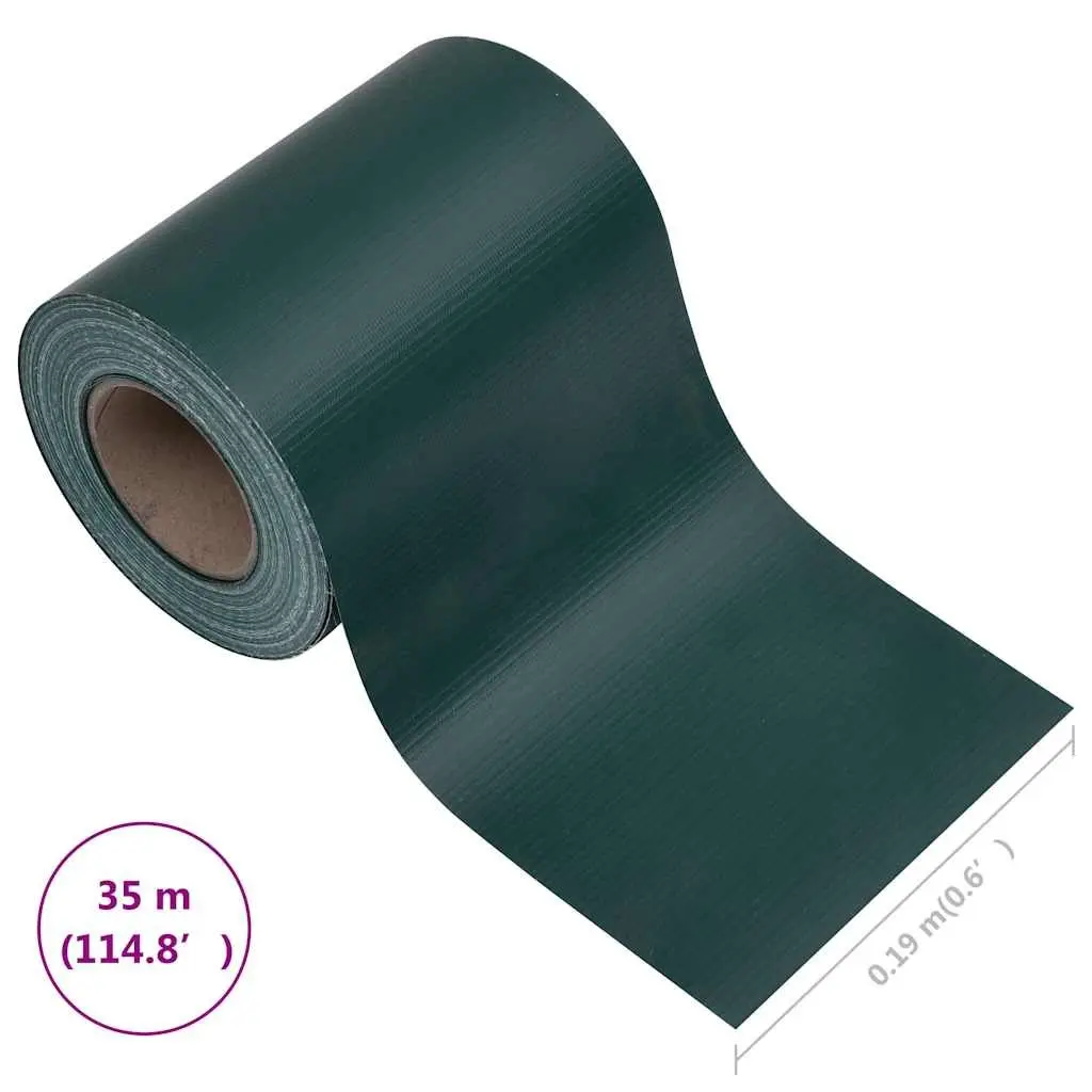 Garden Privacy Screen Fence Panel PVC Roll Windbreak Barrier 35m Matte Green