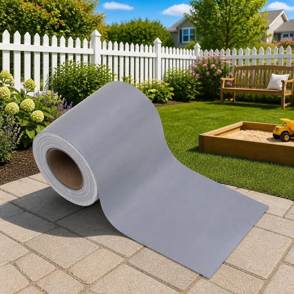 PVC Privacy Strip Fence Screen 35x0.19m Matte Light Grey Mesh Weave Barrier