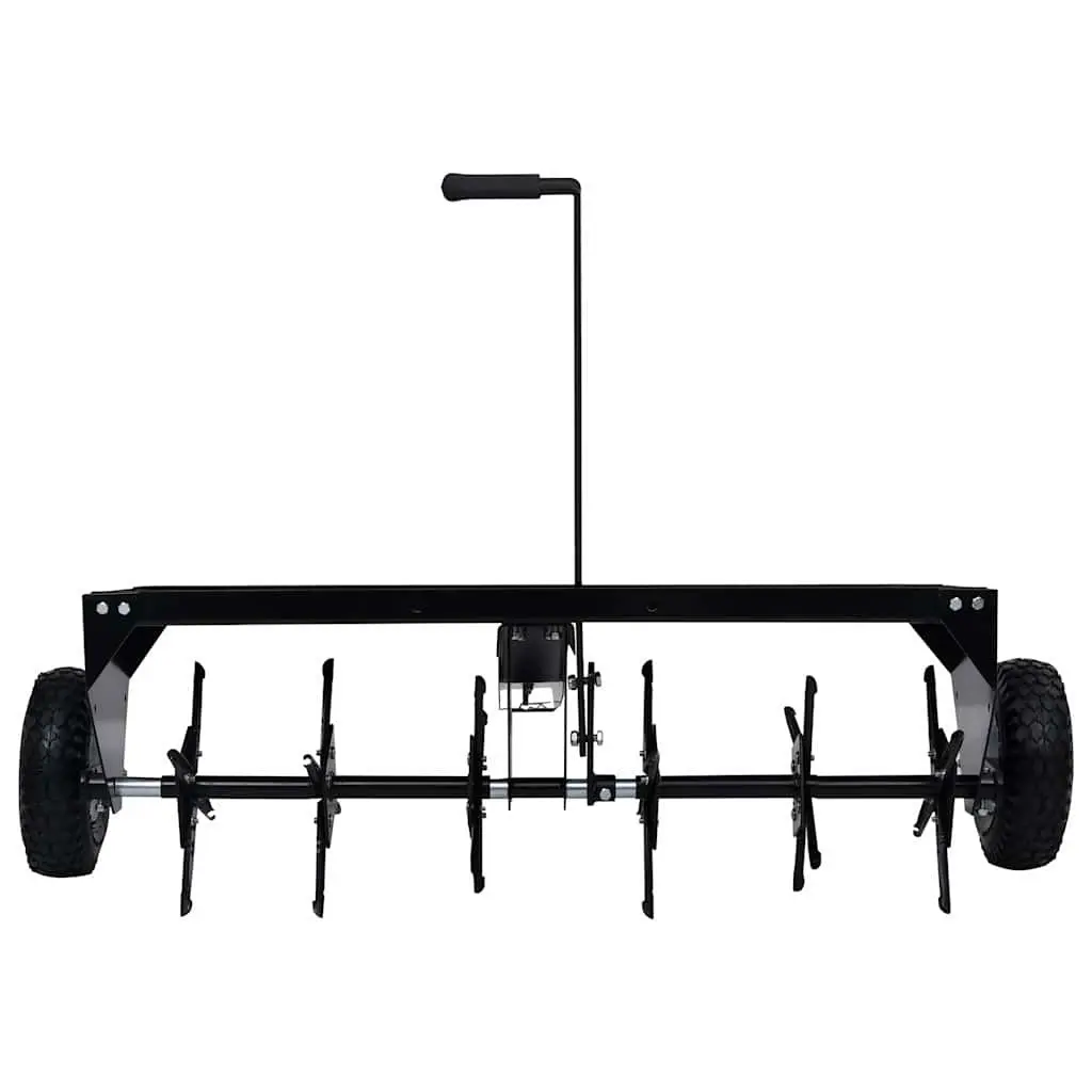 Lawn Aerator for Ride-on Mower 102cm Soil Loosening Garden Tool