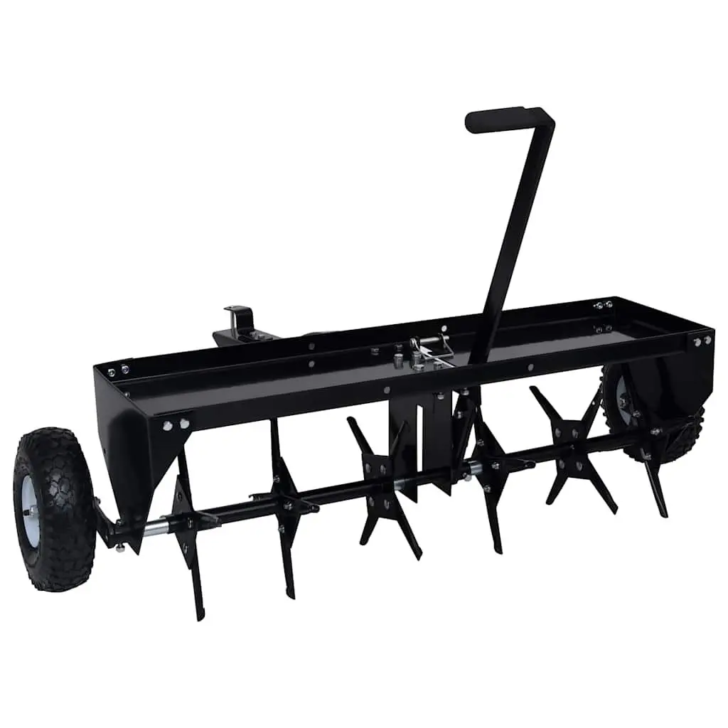 Lawn Aerator for Ride-on Mower 102cm Soil Loosening Garden Tool