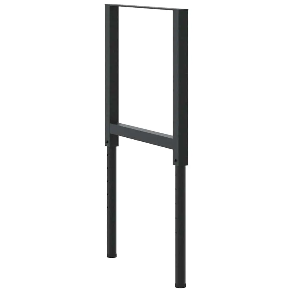 Adjustable Work Bench Frames Metal 55x(69-95.5) cm Black