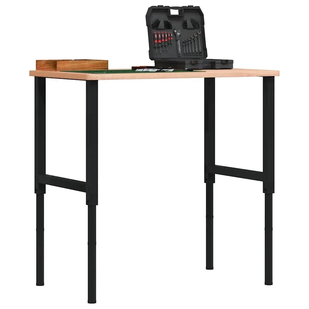 Adjustable Work Bench Frames Metal 55x(69-95.5) cm Black