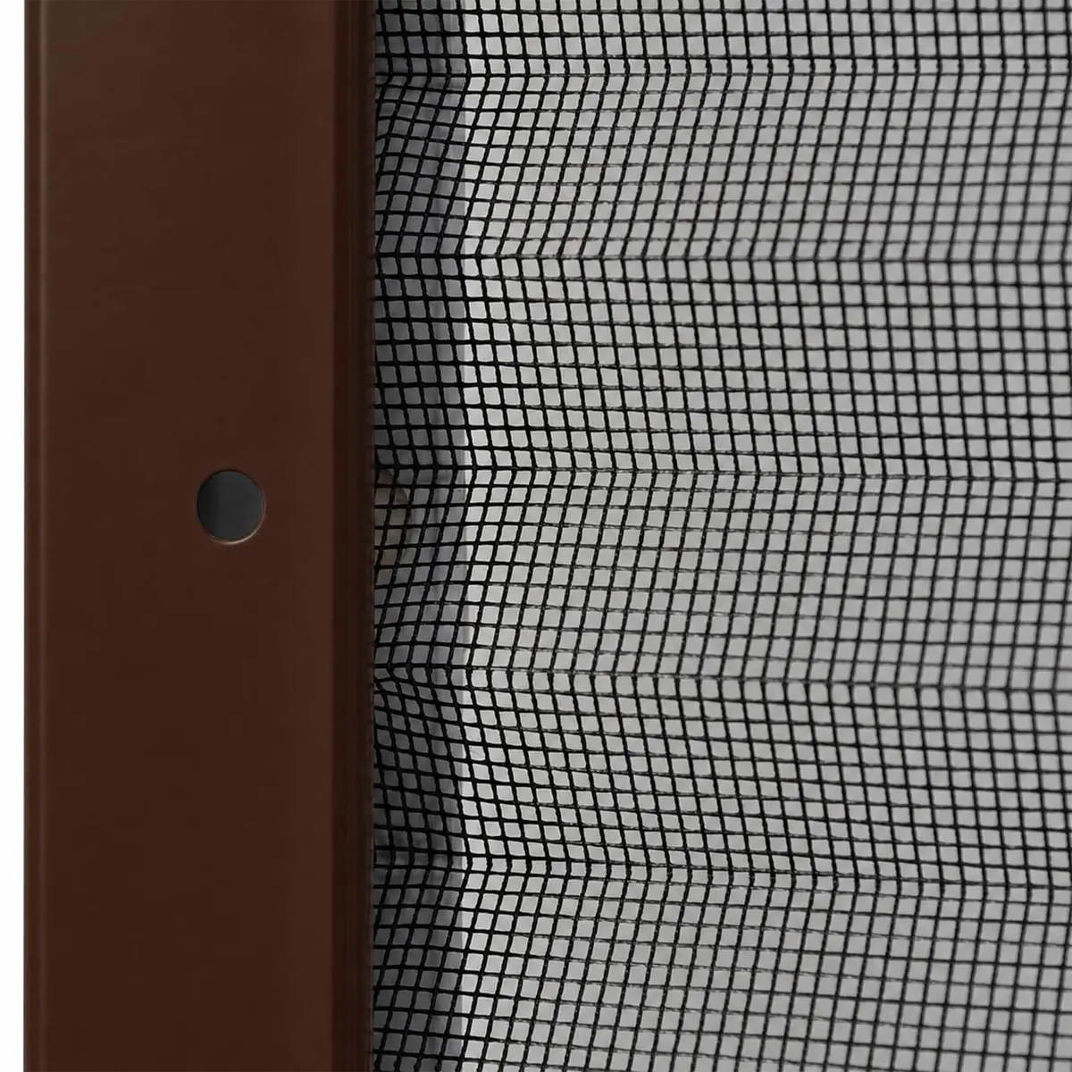 Plisse Insect Screen for Windows 80x100cm Brown