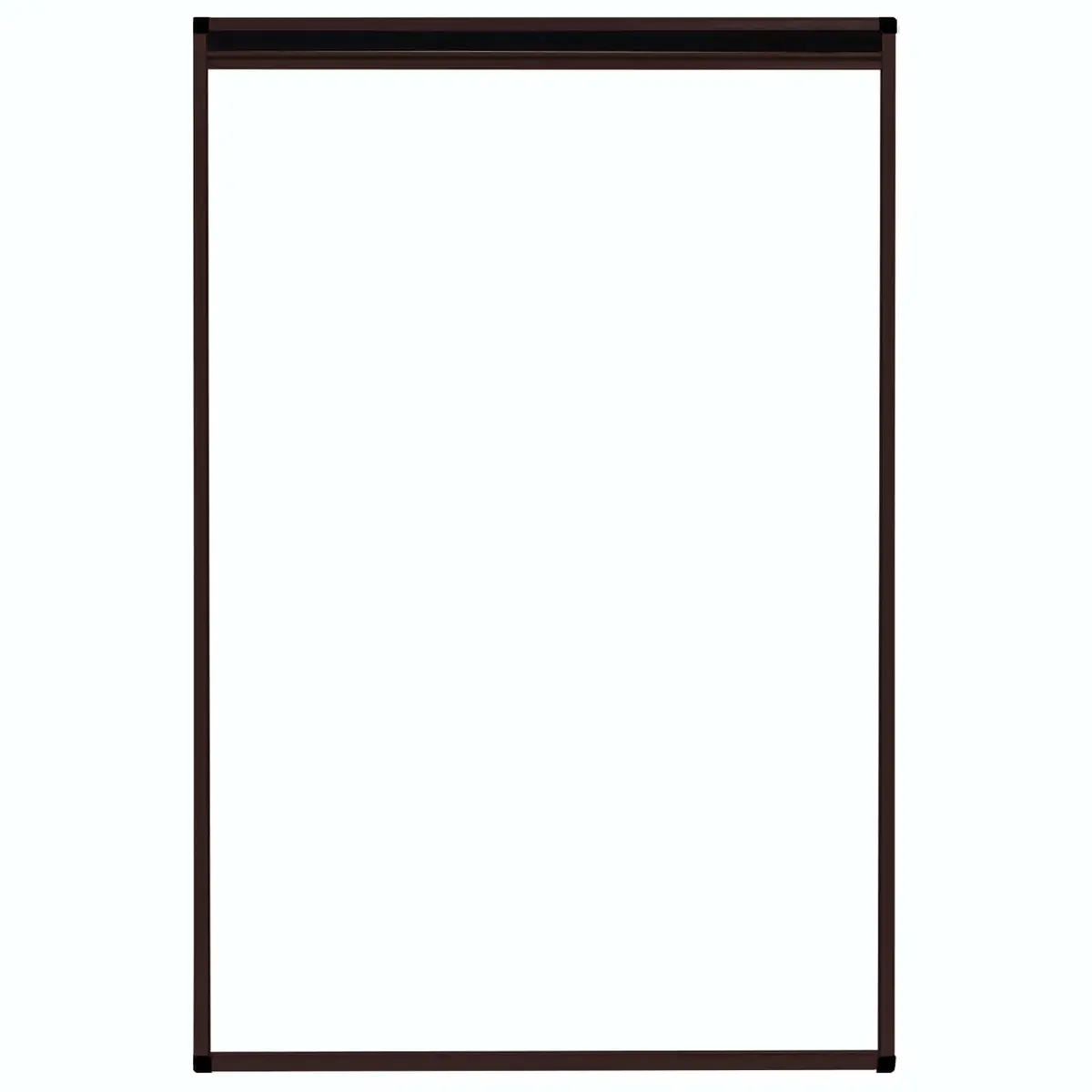 Plisse Insect Screen Aluminium Frame Brown 80x120cm