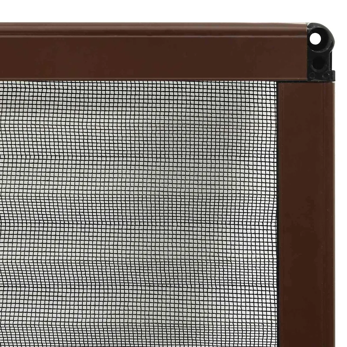 Plisse Insect Screen Aluminium Frame Brown 80x120cm