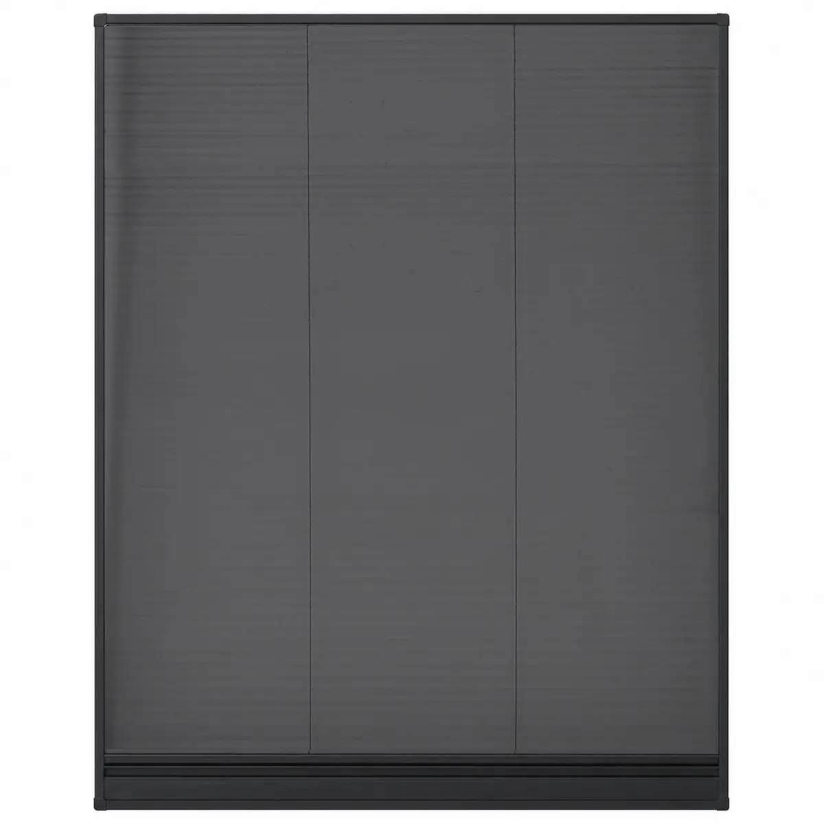 Plisse Insect Screen Window 80x100cm Mesh Shade Aluminium Frame Anthracite