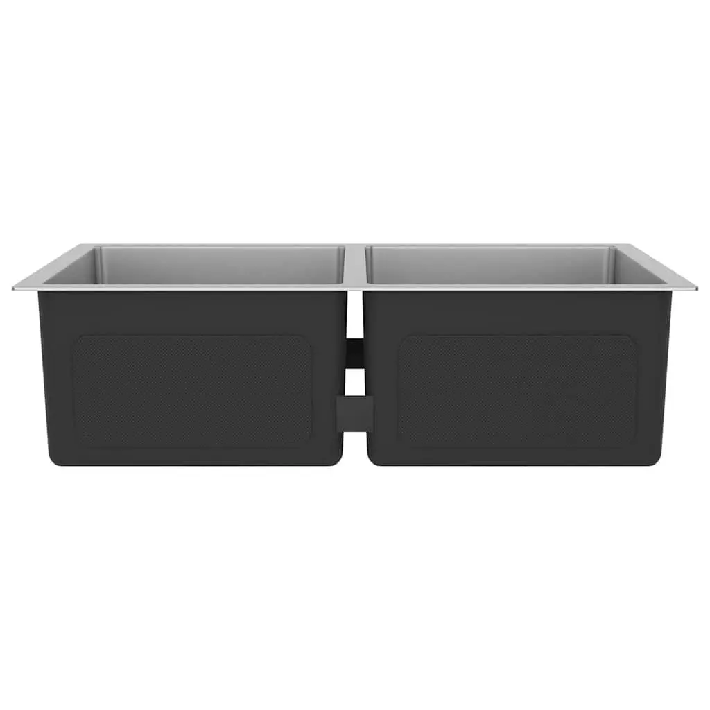 Handmade Kitchen Sink with Dual Bowls