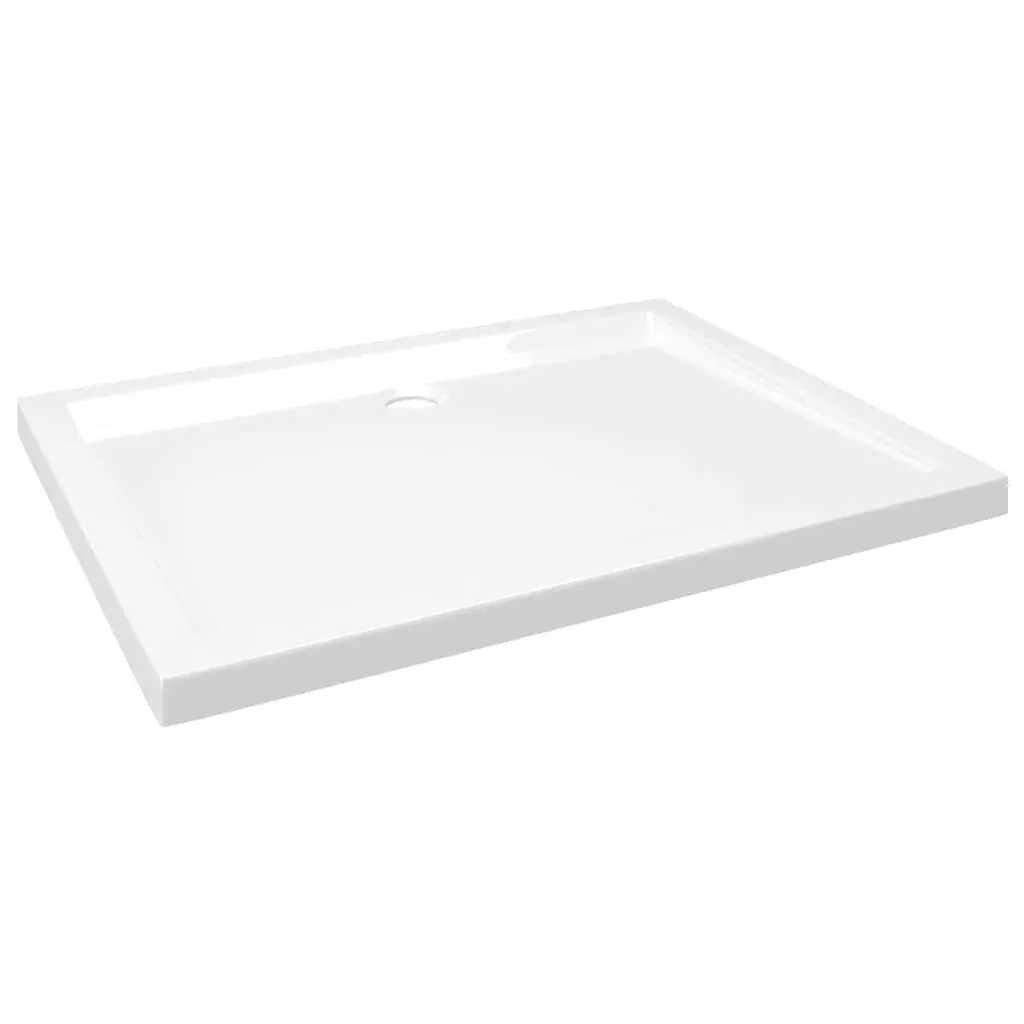 Rectangular Shower Base Tray Low Threshold 70x90 cm White