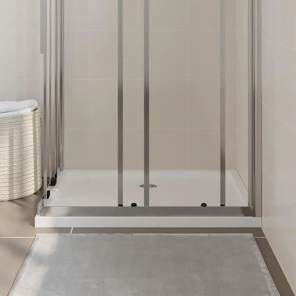Rectangular Shower Base Tray Low Threshold 70x90 cm White