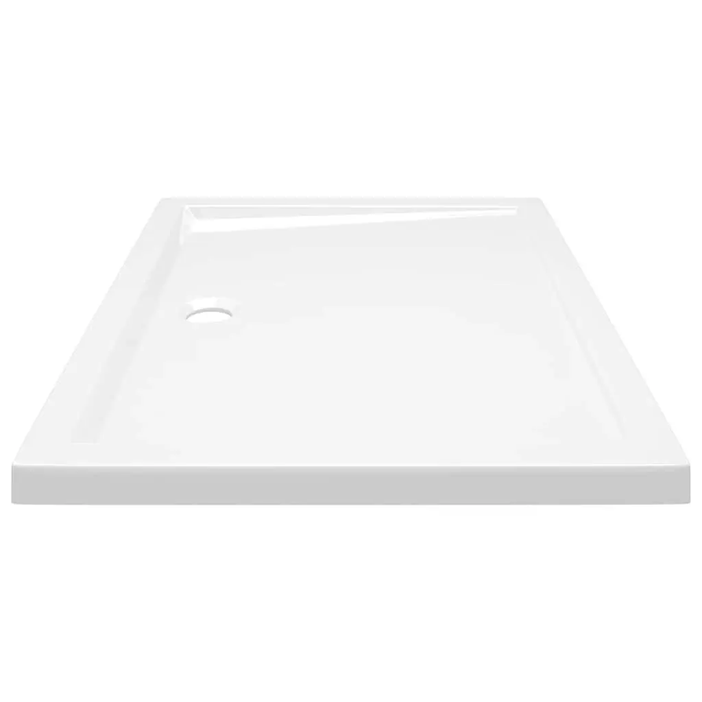 Rectangular Shower Base Tray Low Threshold 70x90 cm White