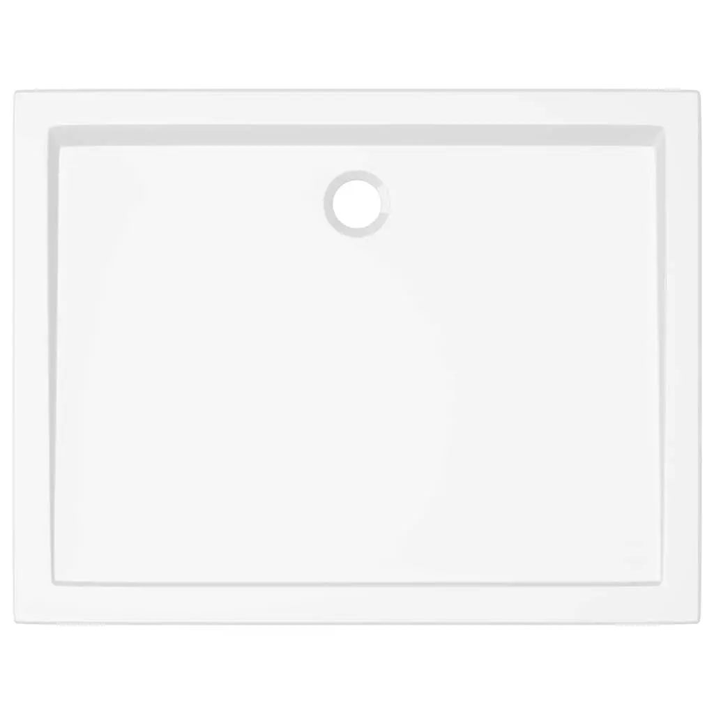 Rectangular Shower Base Tray Low Threshold 70x90 cm White