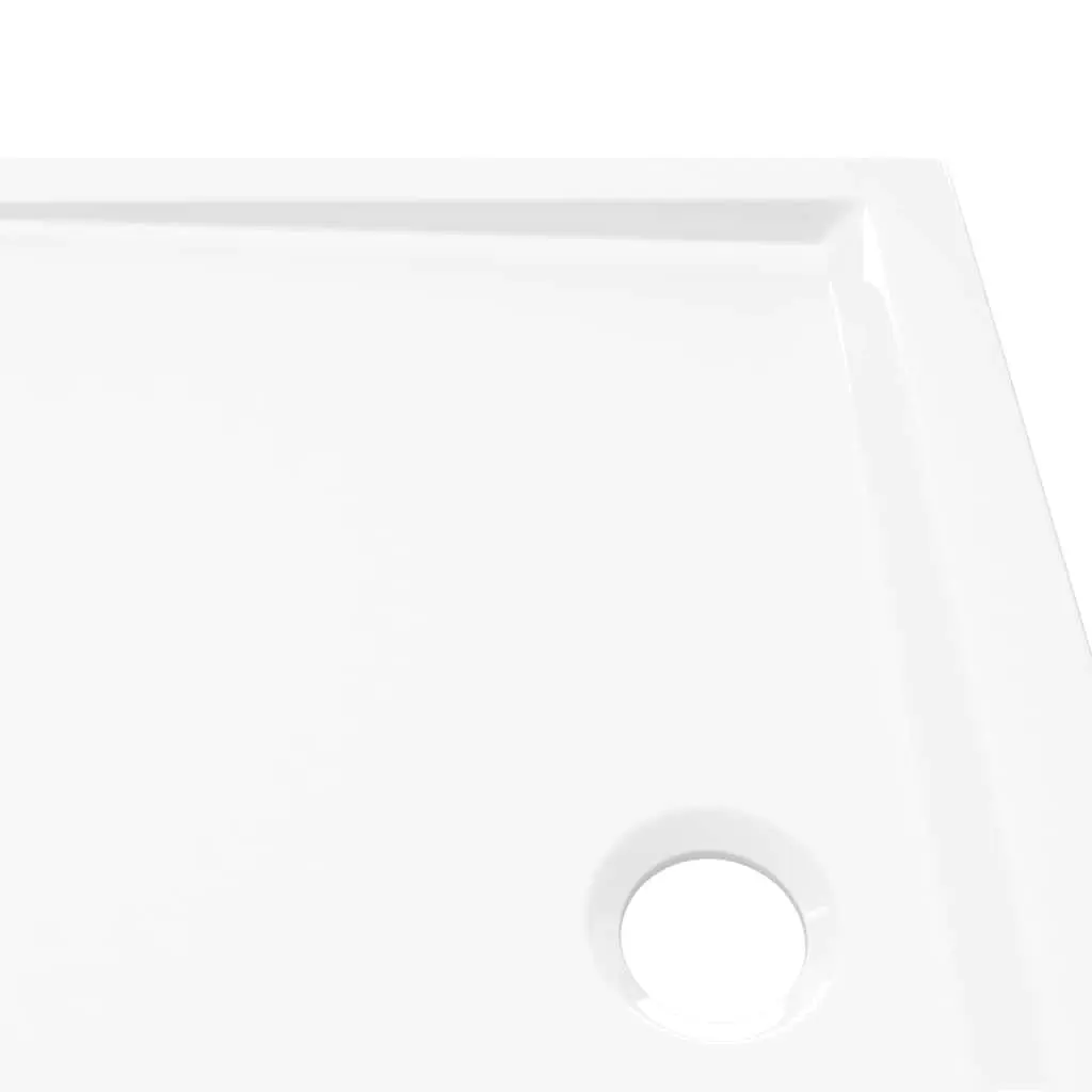 Rectangular Shower Base Tray Low Threshold 70x90 cm White
