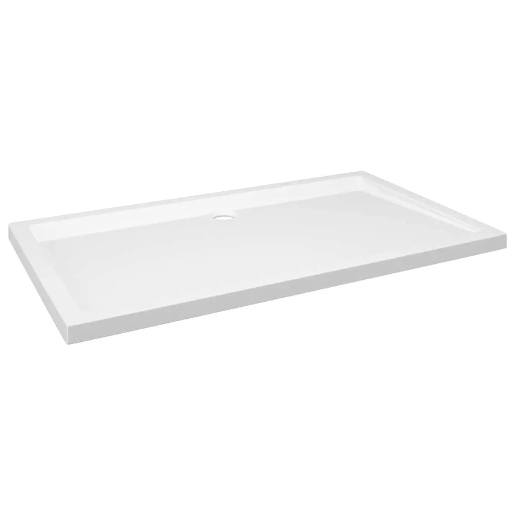 Shower Tray Base Rectangular Modern White 70x120cm Low Threshold Bath
