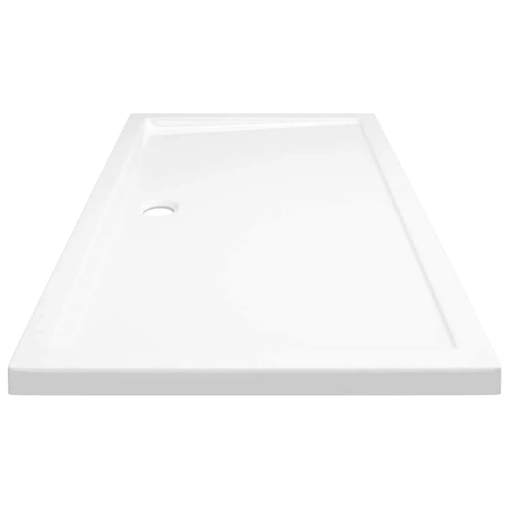 Shower Tray Base Rectangular Modern White 70x120cm Low Threshold Bath