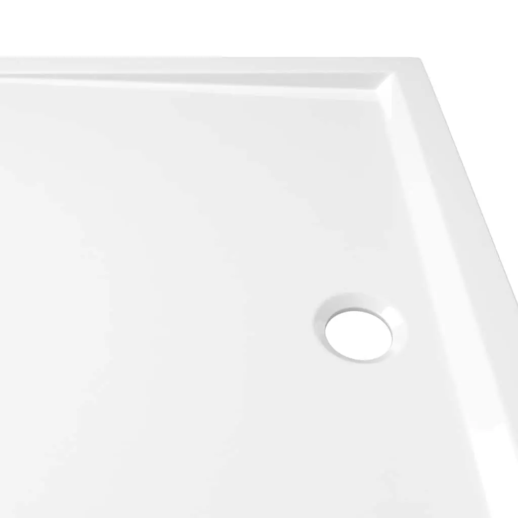 Rectangular Shower Base Tray White 80x110 cm Low Threshold Modern Bathroom
