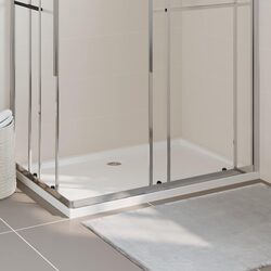 Reassuringly Durable Shower Base Tray White 80x120 cm