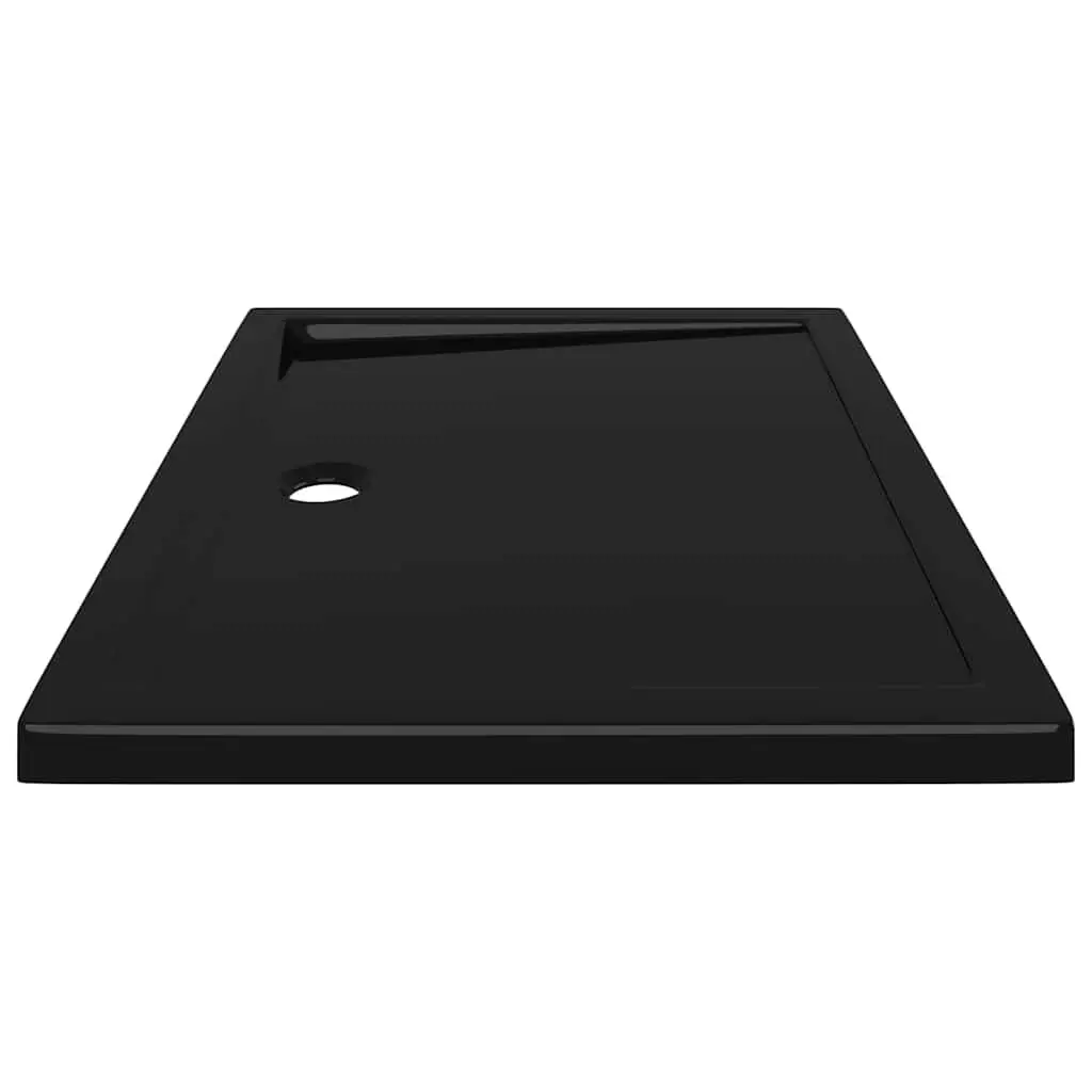 Black Shower Base Tray 80x100cm with Low Threshold