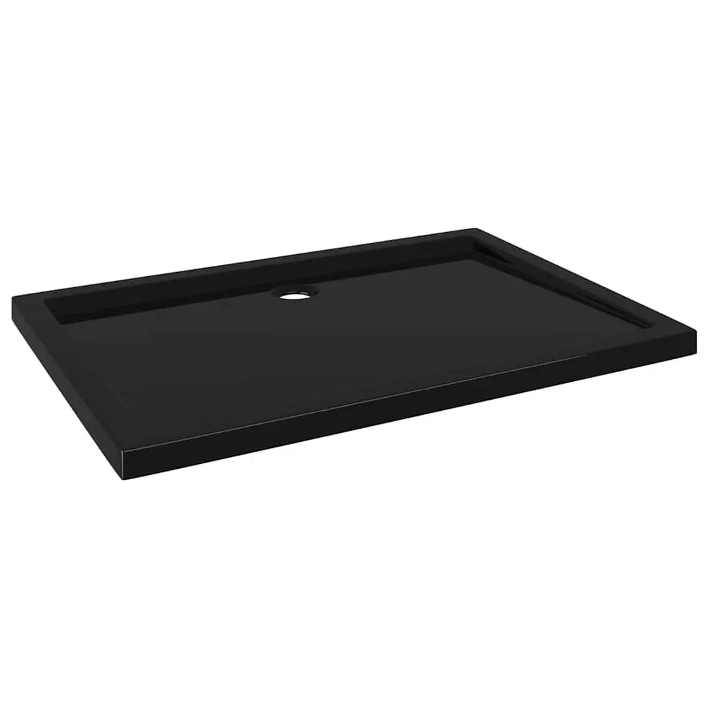 Shower Base Tray Black Low Threshold 70x100 cm Modern Bathroom