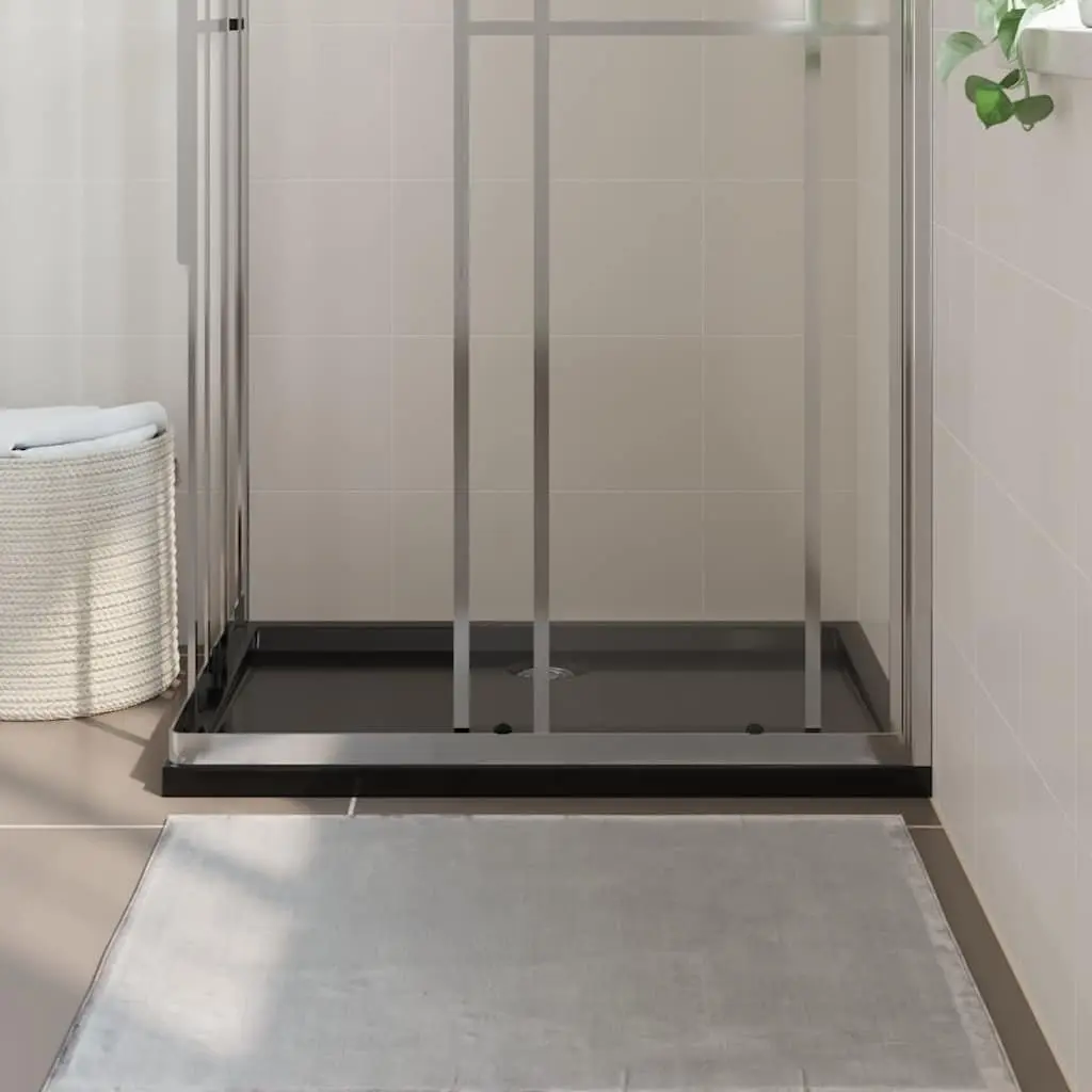 Shower Base Tray Black Low Threshold 70x100 cm Modern Bathroom
