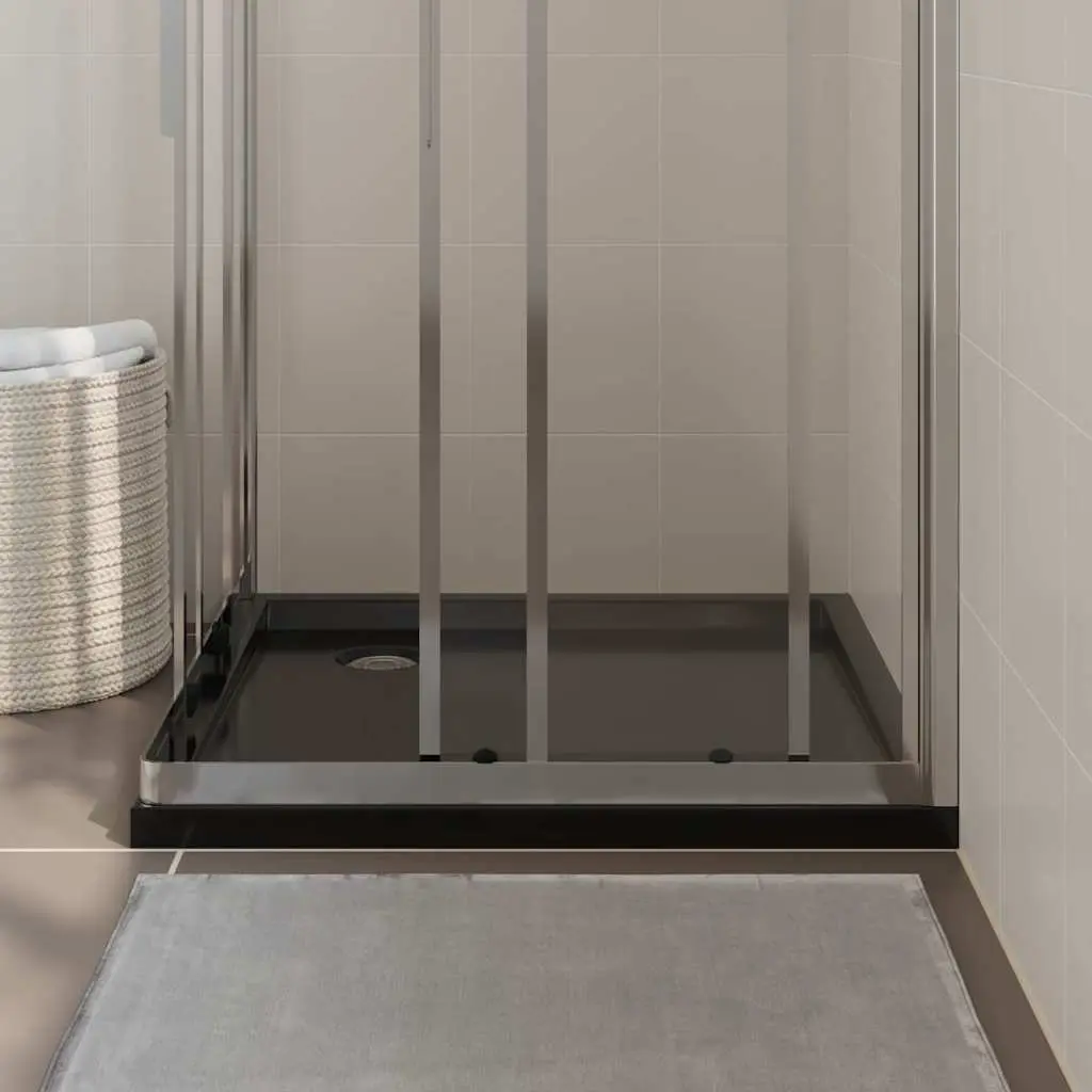 Black Shower Base Tray with Low Threshold