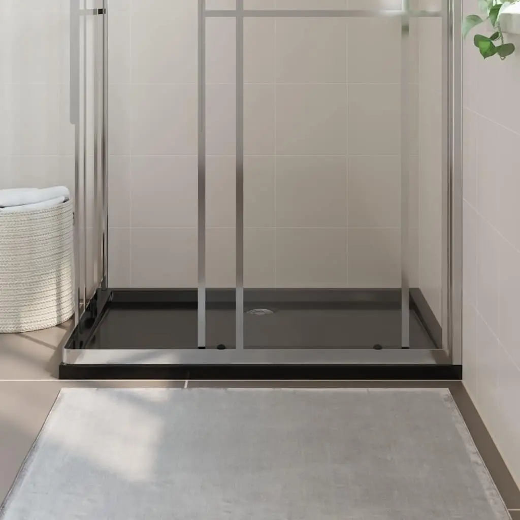 Black Rectangular Shower Base Tray 80x110 cm