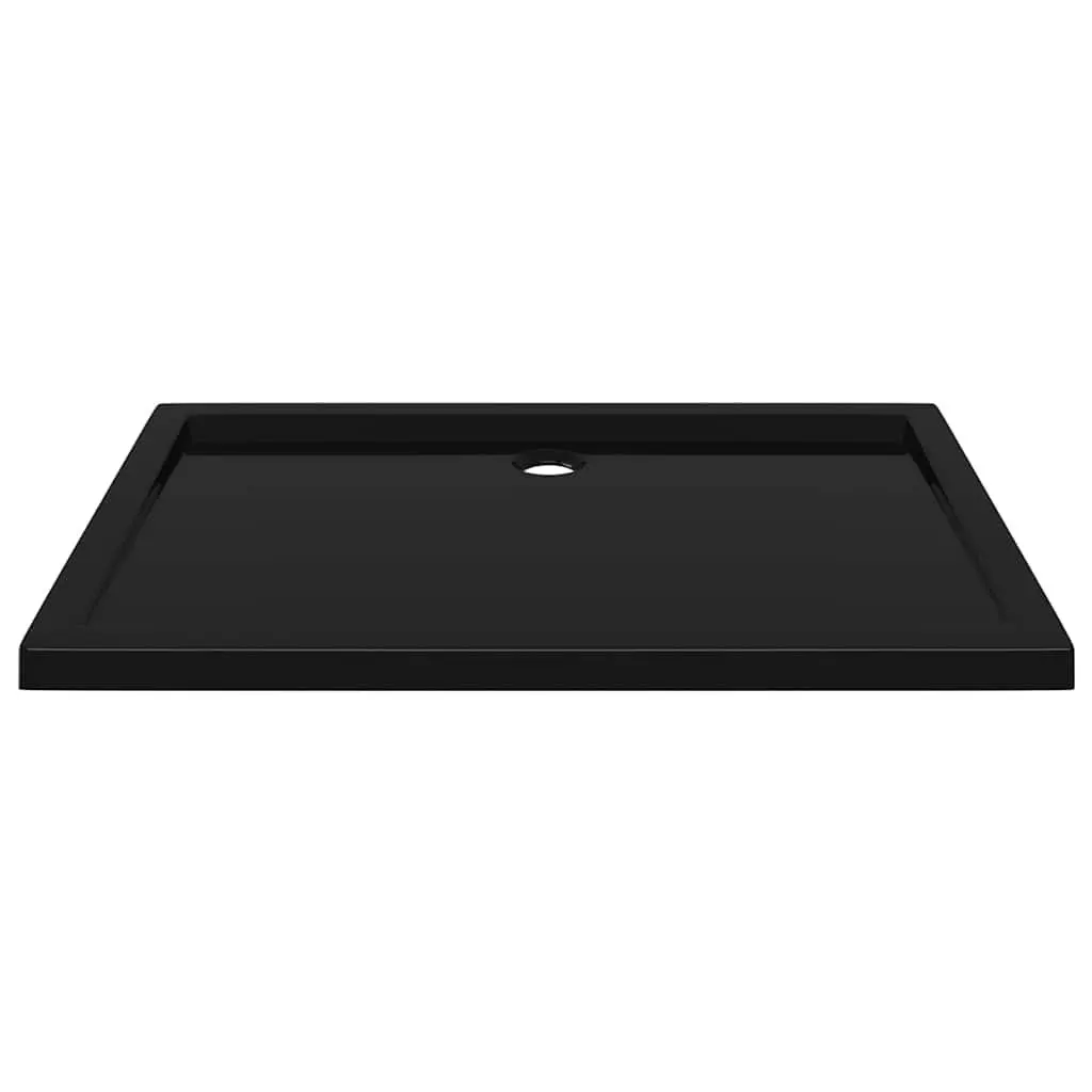 Black Rectangular Shower Base Tray 80x110 cm