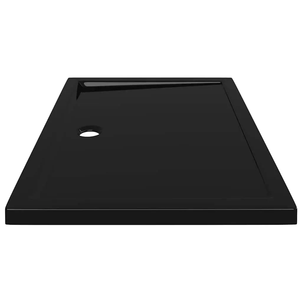 Black Rectangular Shower Base Tray 80x110 cm