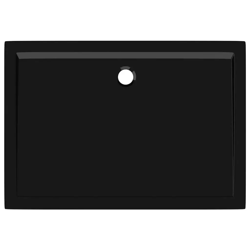 Black Rectangular Shower Base Tray 80x110 cm