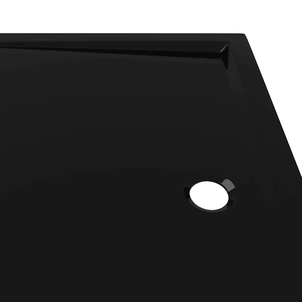 Black Rectangular Shower Base Tray 80x110 cm