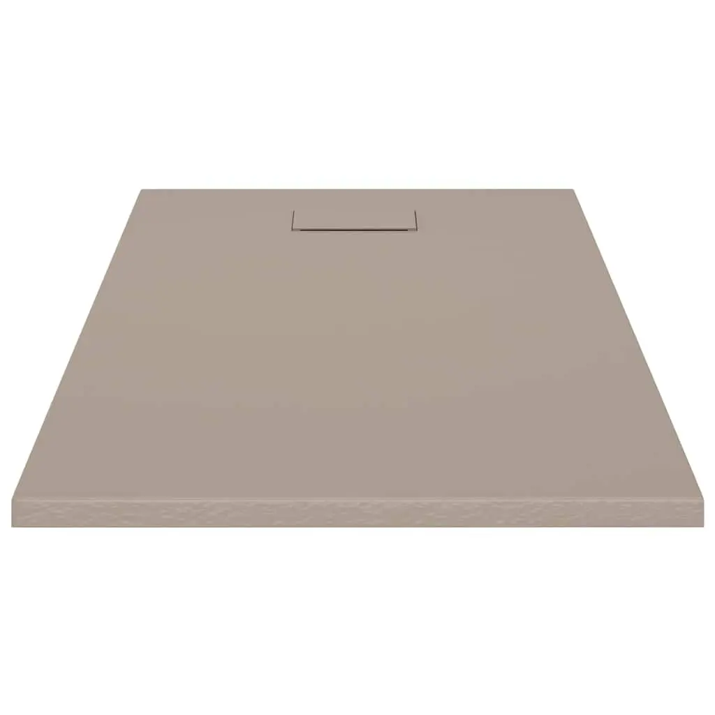 Shower Base Tray Brown Low Profile 120x70 cm Skid Resistant