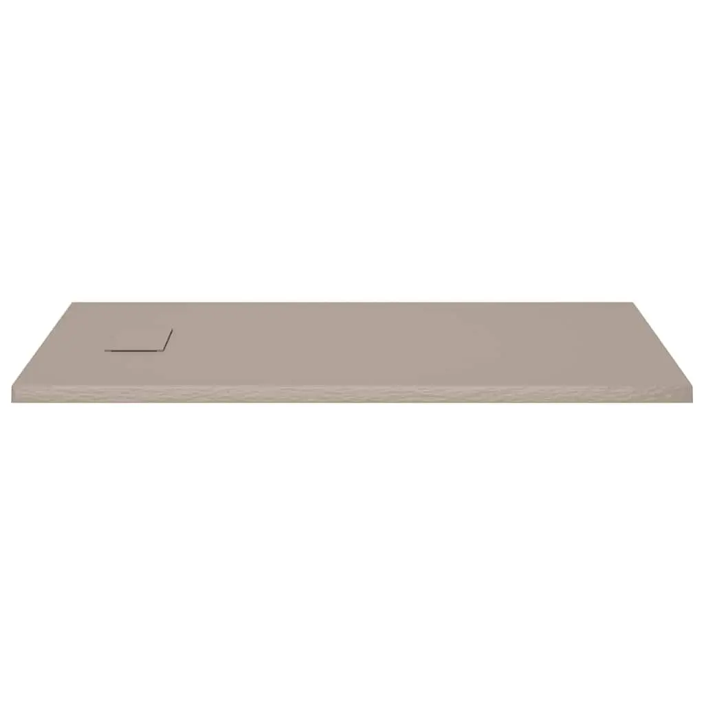 Shower Base Tray Brown Low Profile 120x70 cm Skid Resistant