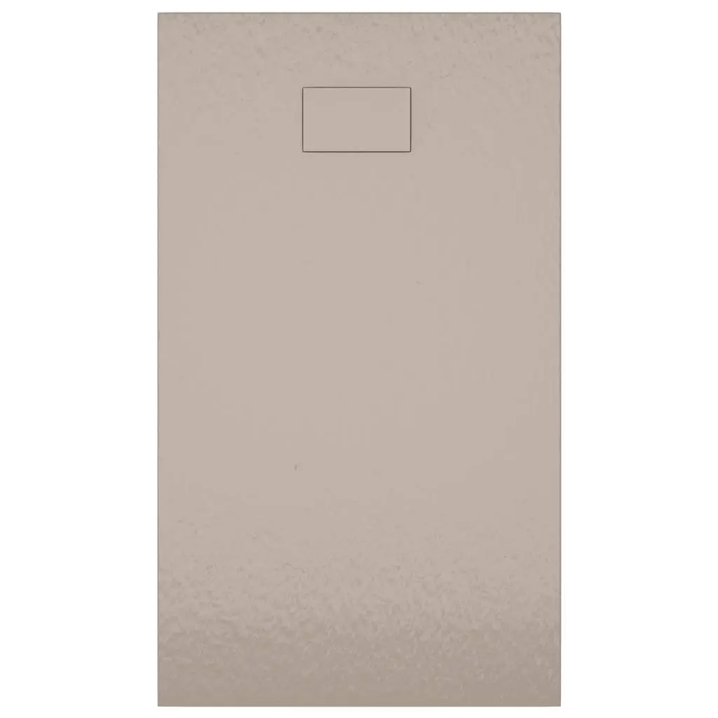 Shower Base Tray Brown Low Profile 120x70 cm Skid Resistant