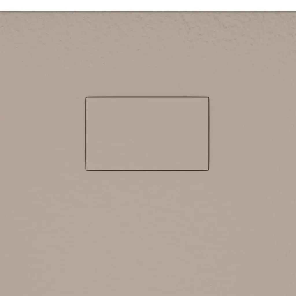 Shower Base Tray Brown Low Profile 120x70 cm Skid Resistant
