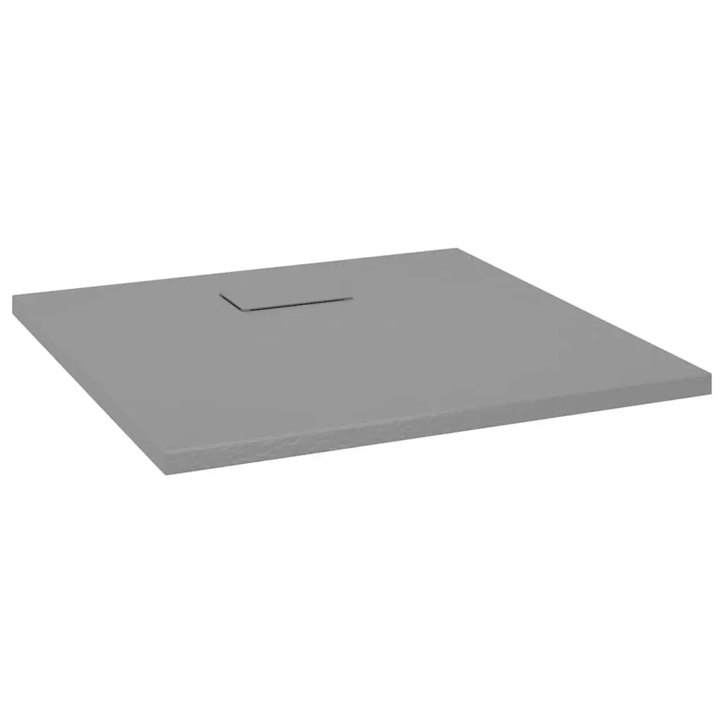 Grey Low-Profile Shower Tray
