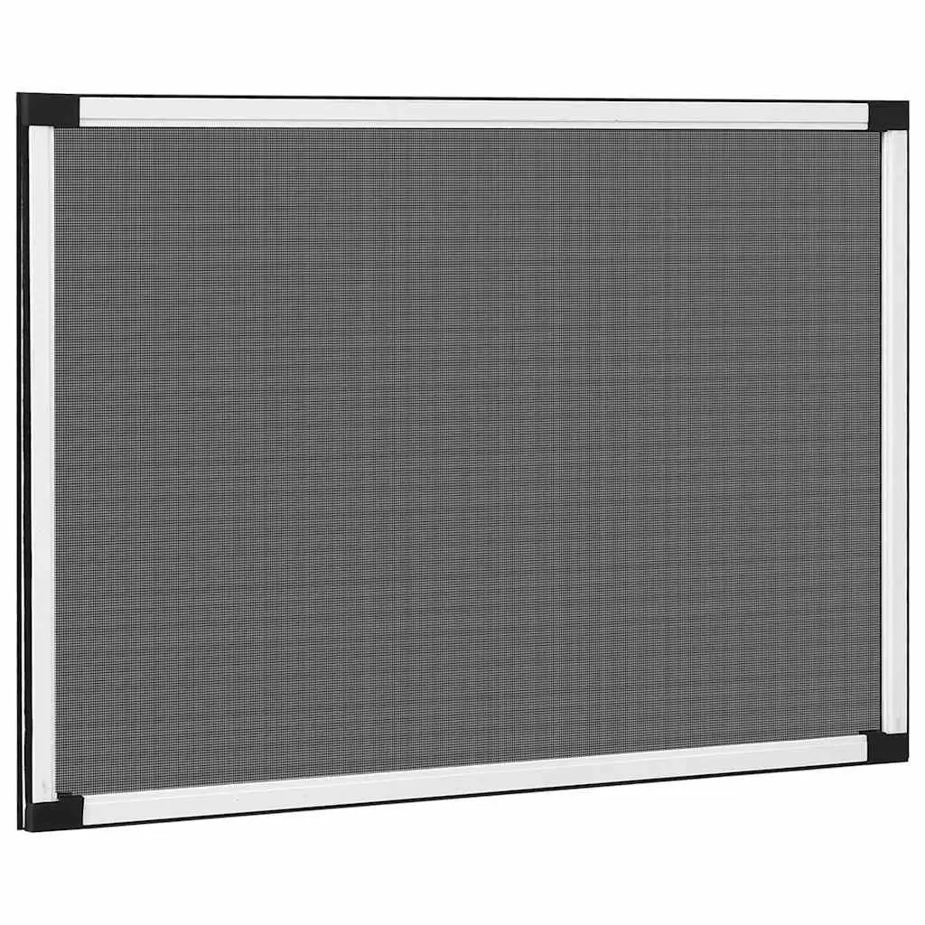 Extendable Window Insect Screen Fly Protection Adjustable Mesh 75-143x50 White