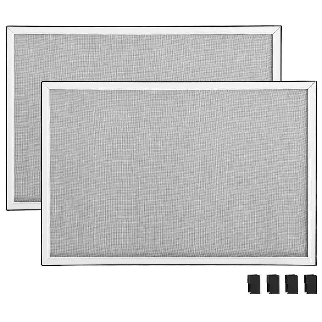 Extendable Window Insect Screen Fly Protection Adjustable Mesh 75-143x50 White