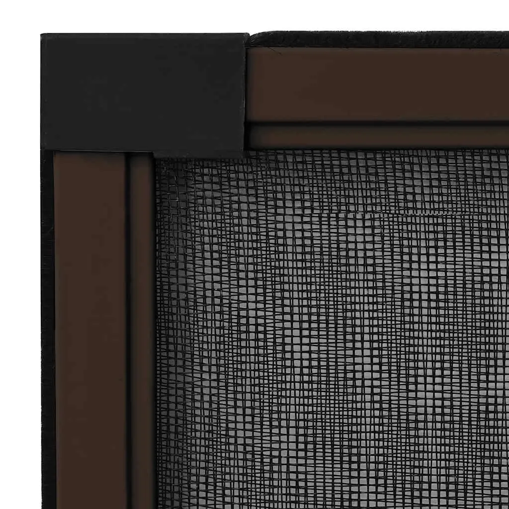 Extendable Insect Screen Adjustable Mesh Fly Protection 75 to 143 cm Brown