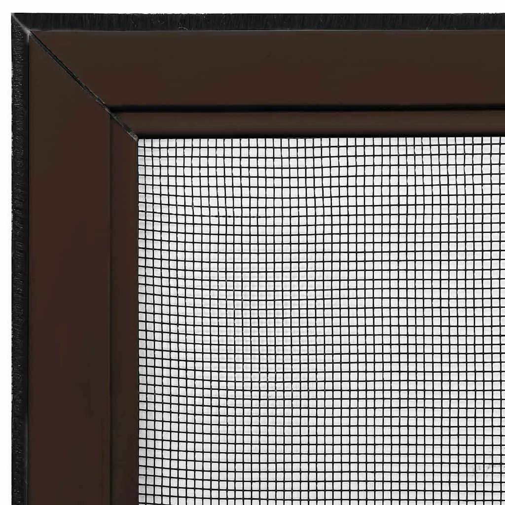 Extendable Window Insect Screen Fly Protection Adjustable Size Brown Fibreglass Mesh
