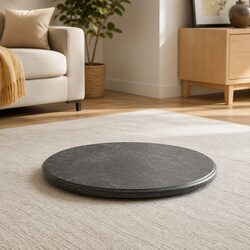 Reliable Black Marble Round Table Top Ø60cm for Everyday Use