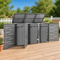 Comforting Wheelie Bin Shed 207x77.5x115cm for Your Garden