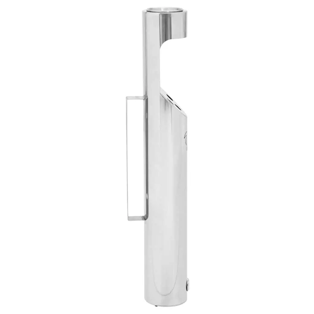 Wall Mounted Ashtray Stainless Steel Cigarette Butt Disposal Cylindrical Silver